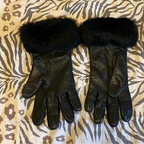 EUC Nine West Women’s Black Leather gloves lot of 3 pair size M - Picture 11 of 13